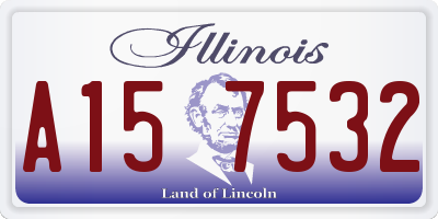 IL license plate A157532