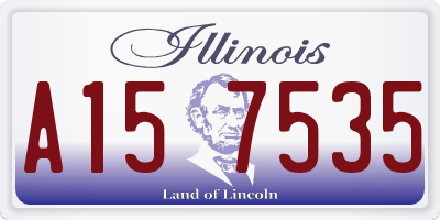 IL license plate A157535
