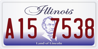 IL license plate A157538