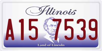 IL license plate A157539