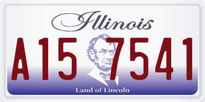 IL license plate A157541