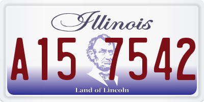 IL license plate A157542