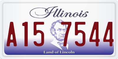 IL license plate A157544