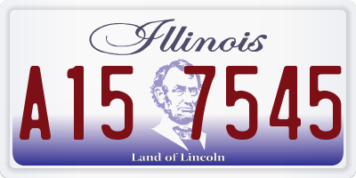IL license plate A157545