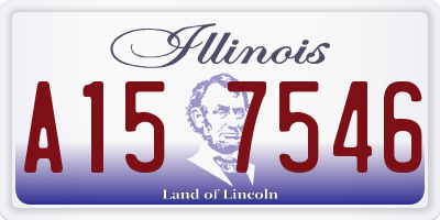 IL license plate A157546