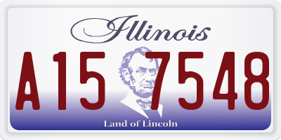 IL license plate A157548