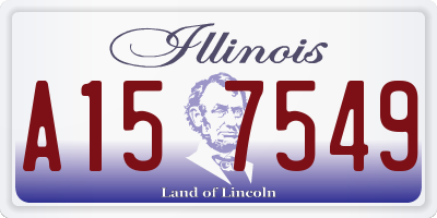 IL license plate A157549