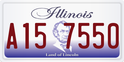 IL license plate A157550