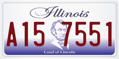 IL license plate A157551