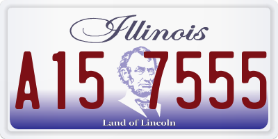 IL license plate A157555