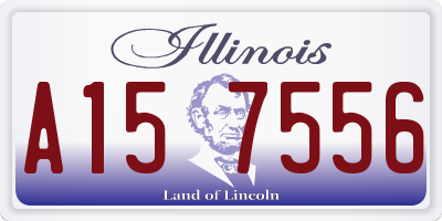 IL license plate A157556