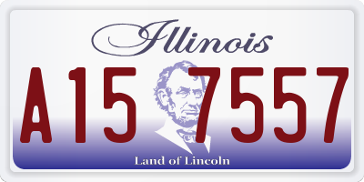 IL license plate A157557