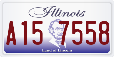 IL license plate A157558