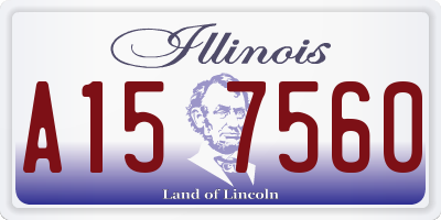 IL license plate A157560