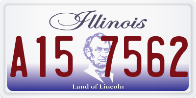 IL license plate A157562