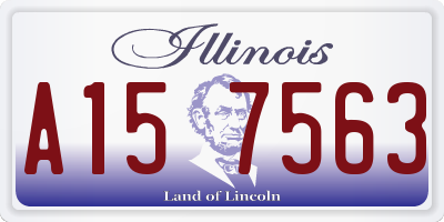IL license plate A157563