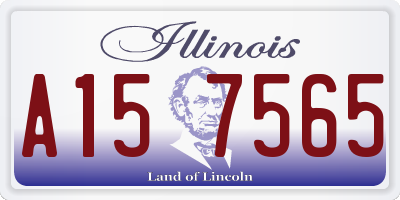 IL license plate A157565