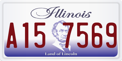 IL license plate A157569