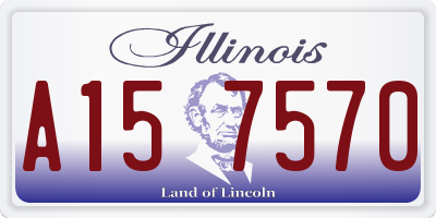 IL license plate A157570