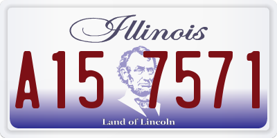 IL license plate A157571