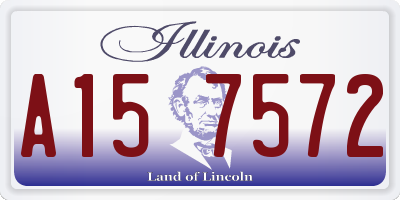 IL license plate A157572