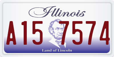 IL license plate A157574