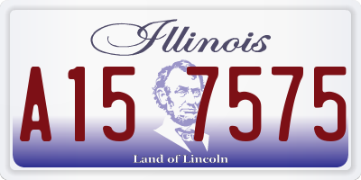 IL license plate A157575