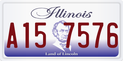 IL license plate A157576