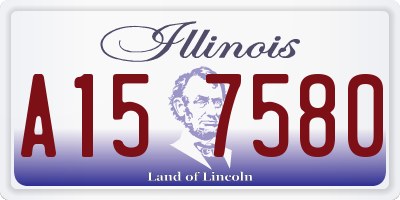 IL license plate A157580