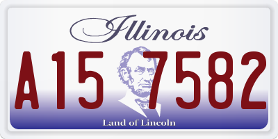 IL license plate A157582