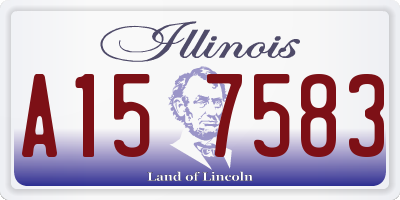 IL license plate A157583