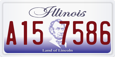 IL license plate A157586