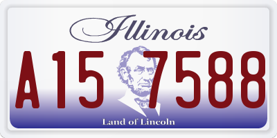 IL license plate A157588