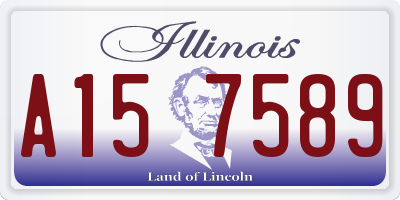 IL license plate A157589
