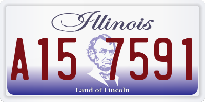 IL license plate A157591