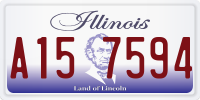 IL license plate A157594
