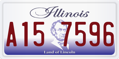 IL license plate A157596