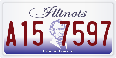 IL license plate A157597