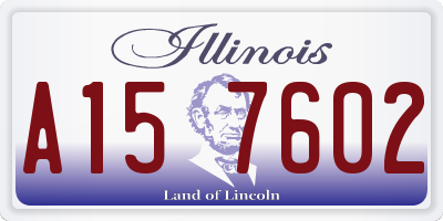 IL license plate A157602