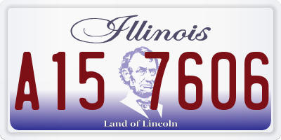 IL license plate A157606