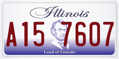 IL license plate A157607