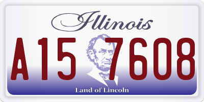 IL license plate A157608