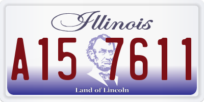 IL license plate A157611