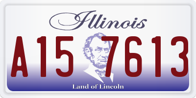 IL license plate A157613