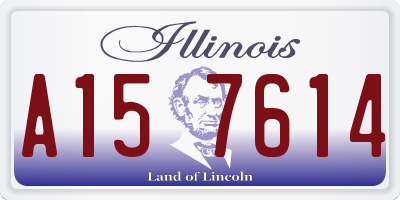 IL license plate A157614