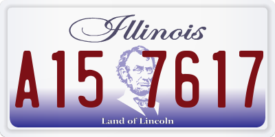 IL license plate A157617