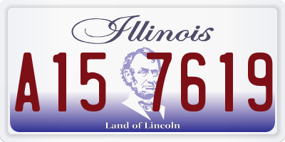 IL license plate A157619