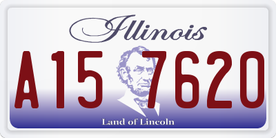 IL license plate A157620