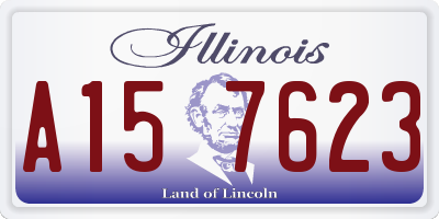 IL license plate A157623