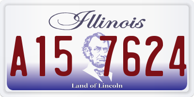 IL license plate A157624